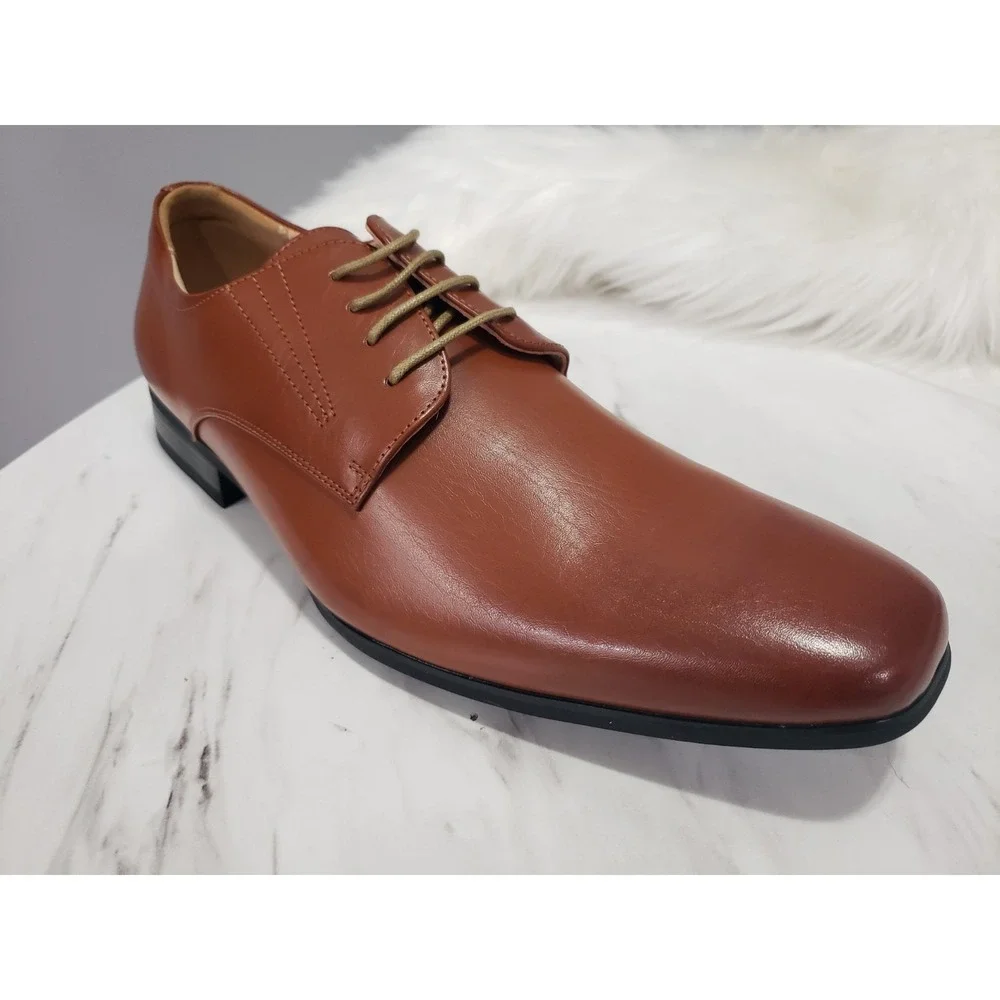 NEW NO BOX SZ 11 Bruno Marc Gordon Snipe Toe Leather-Lined Dress‎ SHOES Oxfords